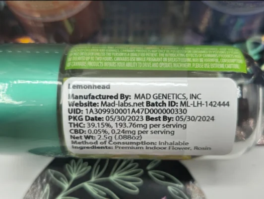 mad labs minis lemon head