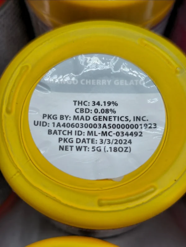 mad labs flower mango cherry gelato
