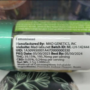 mad labs minis lemon head